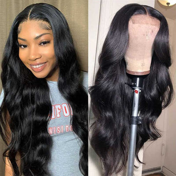 Ali Annabelle Brazilian Body Wave Pre-Plucked 4x4 Lace Closure Human Hair Wigs